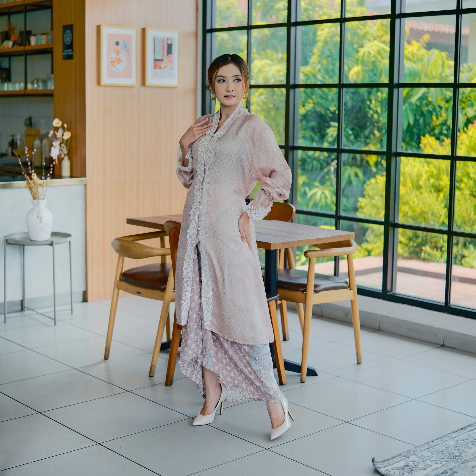 Diana Batik - AYUNA TUNIK KEBAYA VISCOSE | Tunik Raya | Baju Kurung | Tunik Lebaran - Gambar 8
