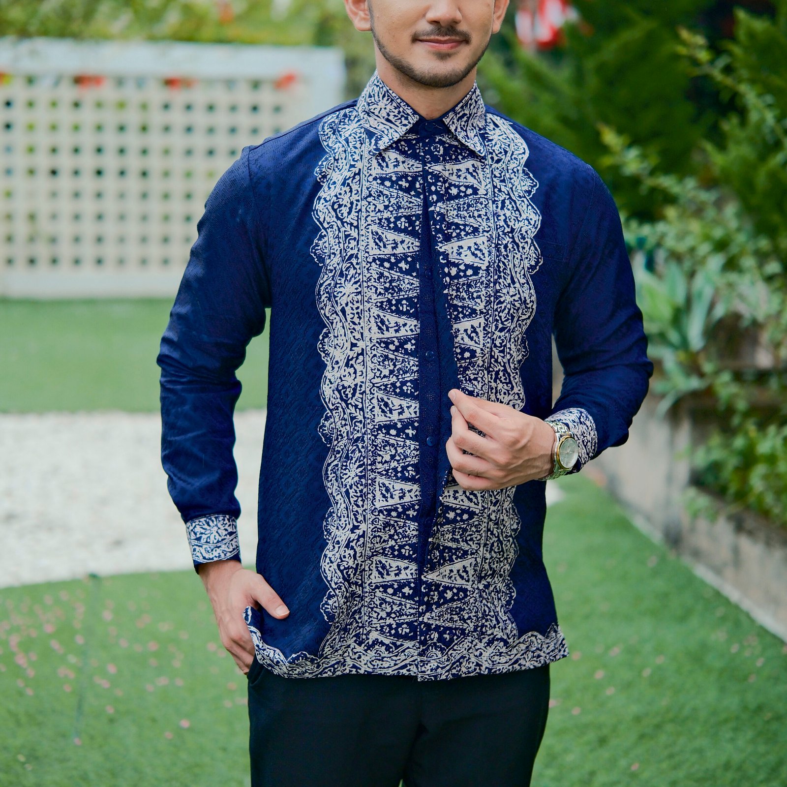 Diana Batik - COUPLE ONE SET BLOUSE JUPRI SERIES | Couple Kaftan Blouse Batik | Kaftan Lebaran - Gambar 7