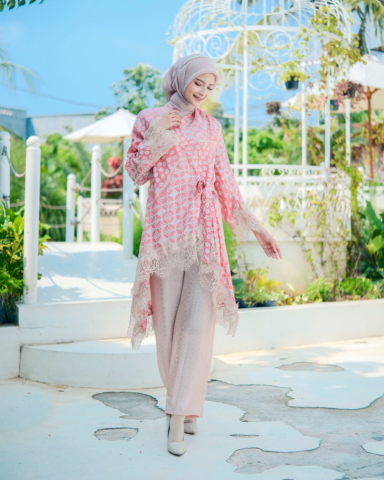 Diana Batik - ONE SET KIMONO LACE BATIK VISCOSE | Set Batik Viscose - Gambar 2