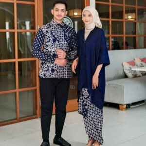 Diana Batik - COUPLE SET BLOUSE ARUNA POLOS | Couple Kaftan Blouse Batik | Kaftan Lebaran