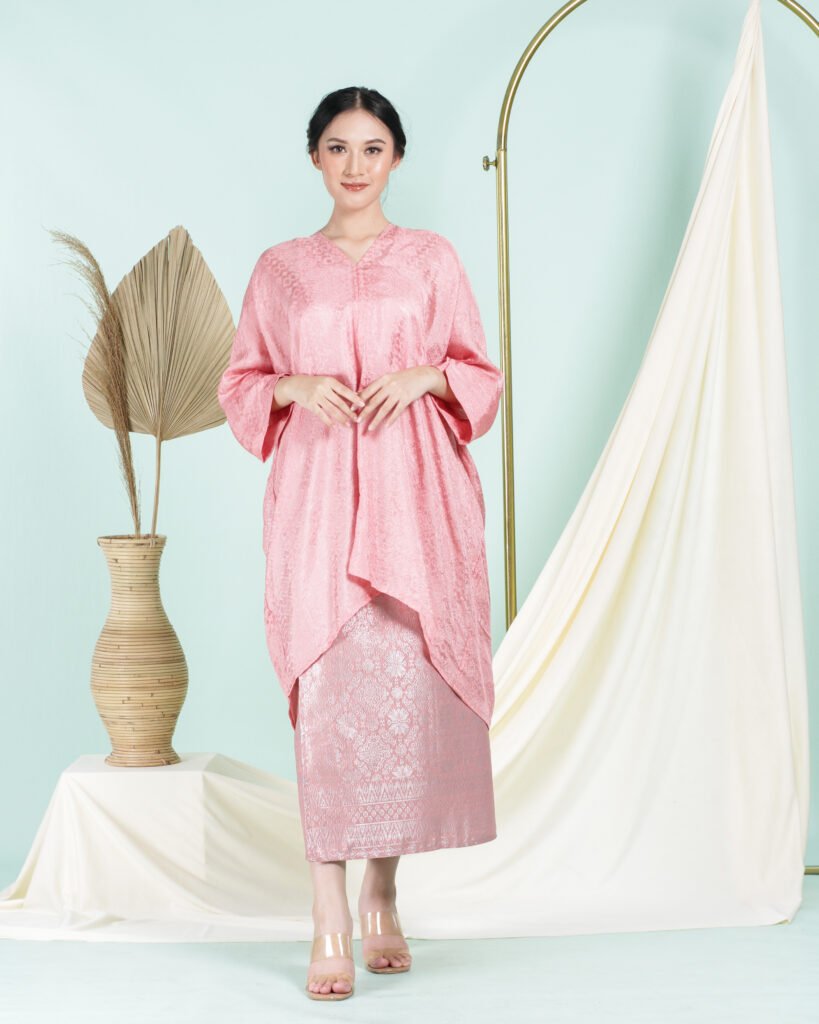 Diana Batik - TUNIK BLOUSE SET KEBAYA MODERN VISCOSE DAN KAIN TENUN SONGKET